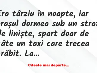 Banc: În mașină a urcat o femeie complet goală –