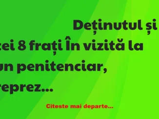 Banc: La închisoare: – Cred că eşti tare trist că eşti aici