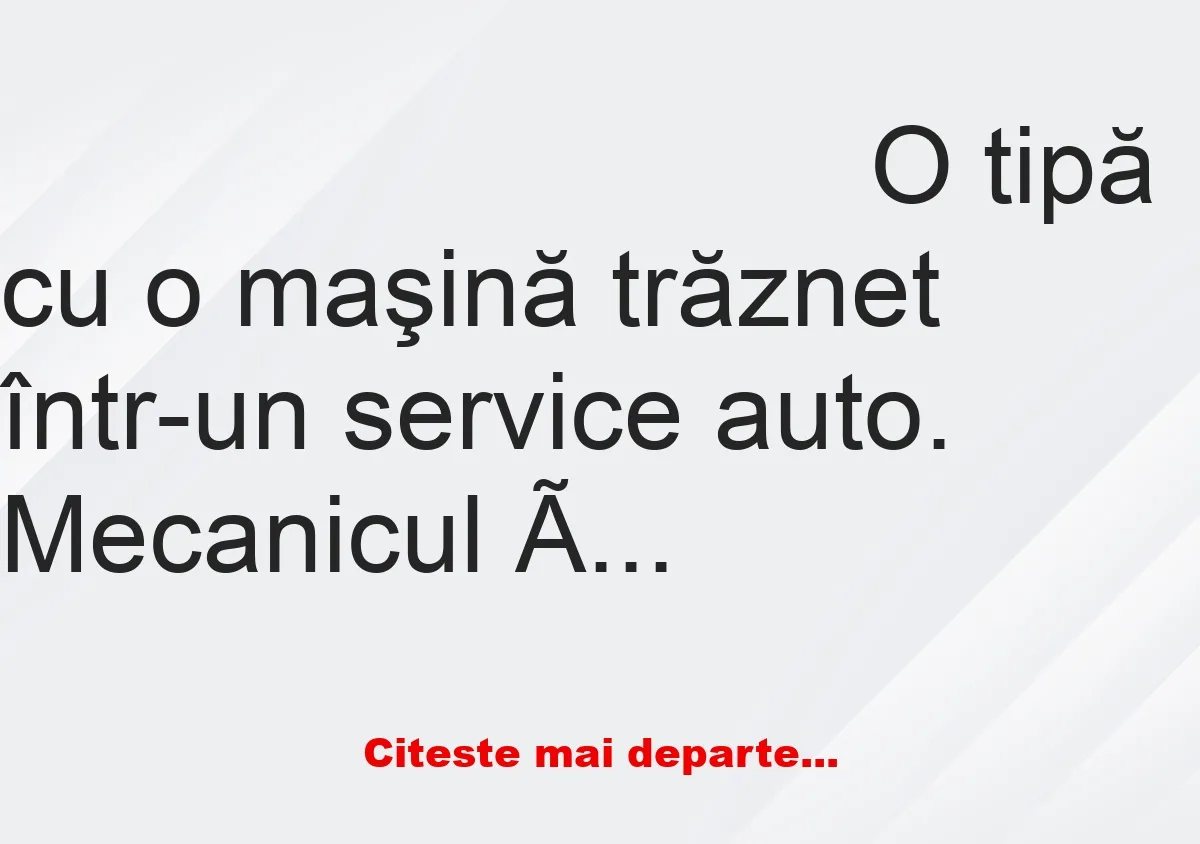 Banc: Mecanicul întreabă: – Ce s-a întâmplat?