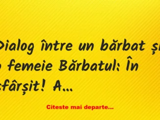 Banc: Cum poate să te păcălească dialogul haios dintre un bărbat și o femeie