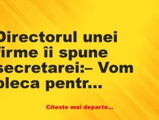 Banc: Directorul unei firme își duce secretara în străinătate