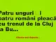 Banc:  Patru unguri și patru români pleacă cu trenul, pe ruta Cluj –…